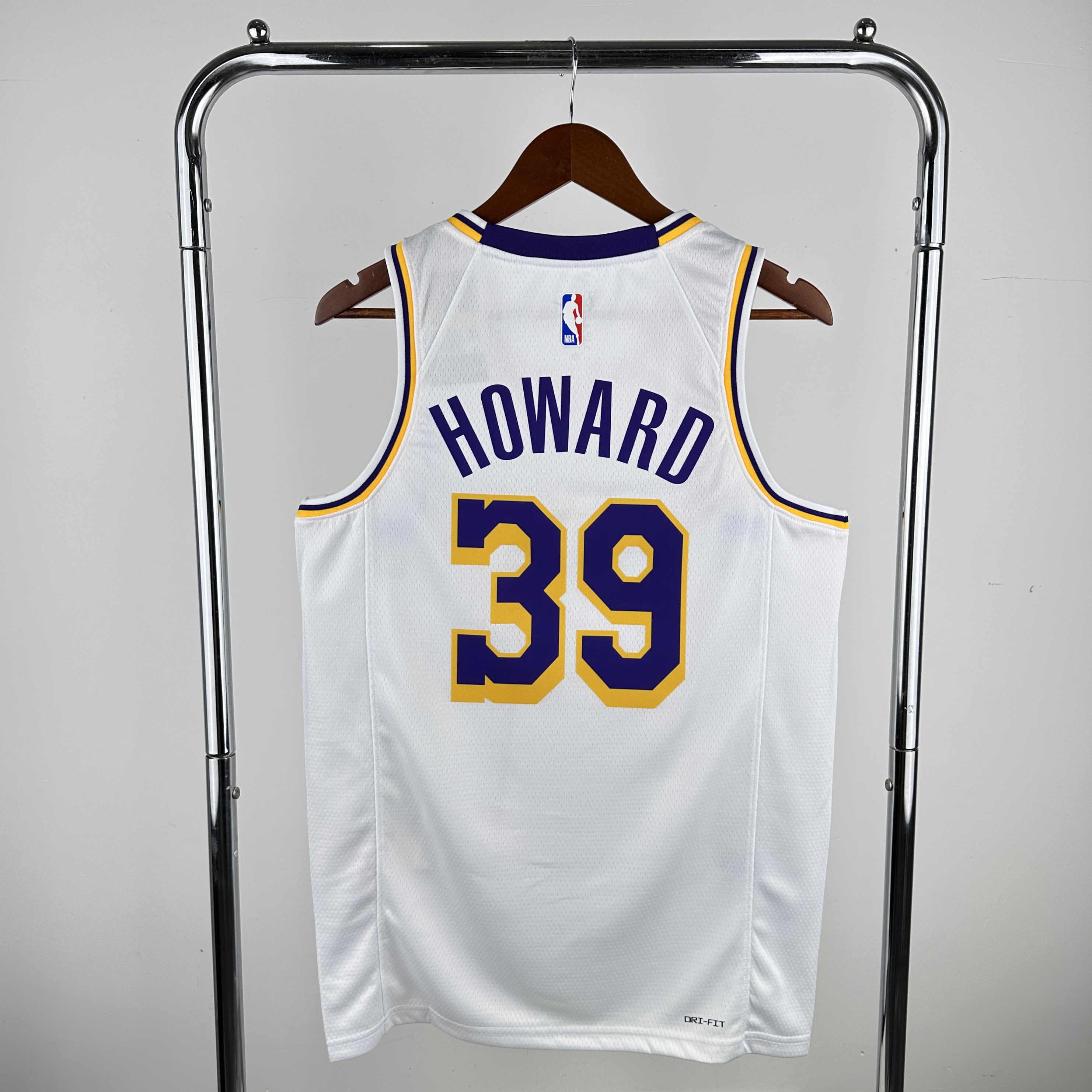 Men Los Angeles Lakers 39 Howard Stitched White Nike NBA 2024 Jersey